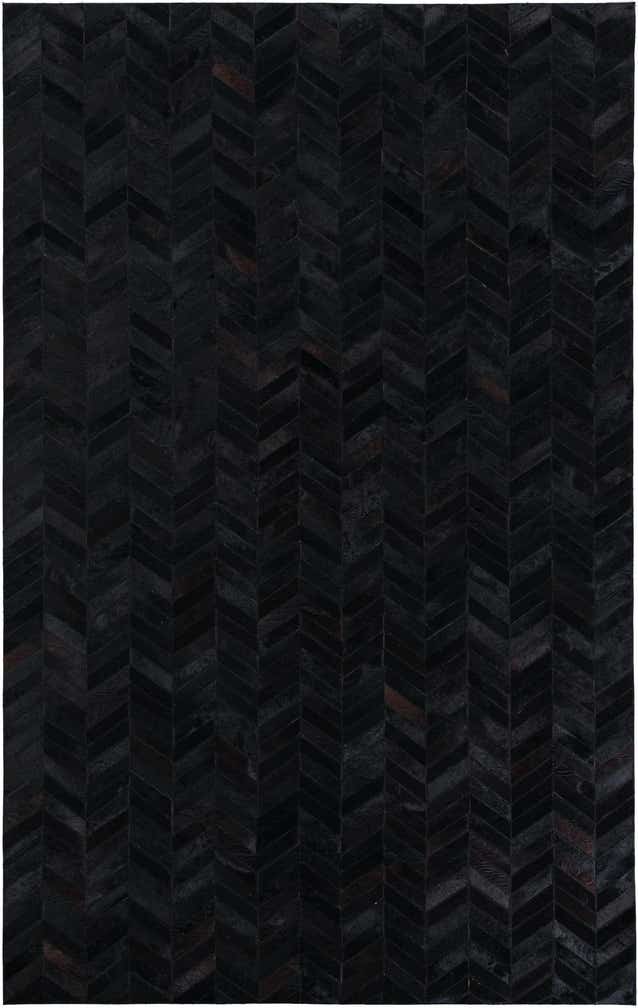 5' 1 x 8' Cowhide Leather Rug