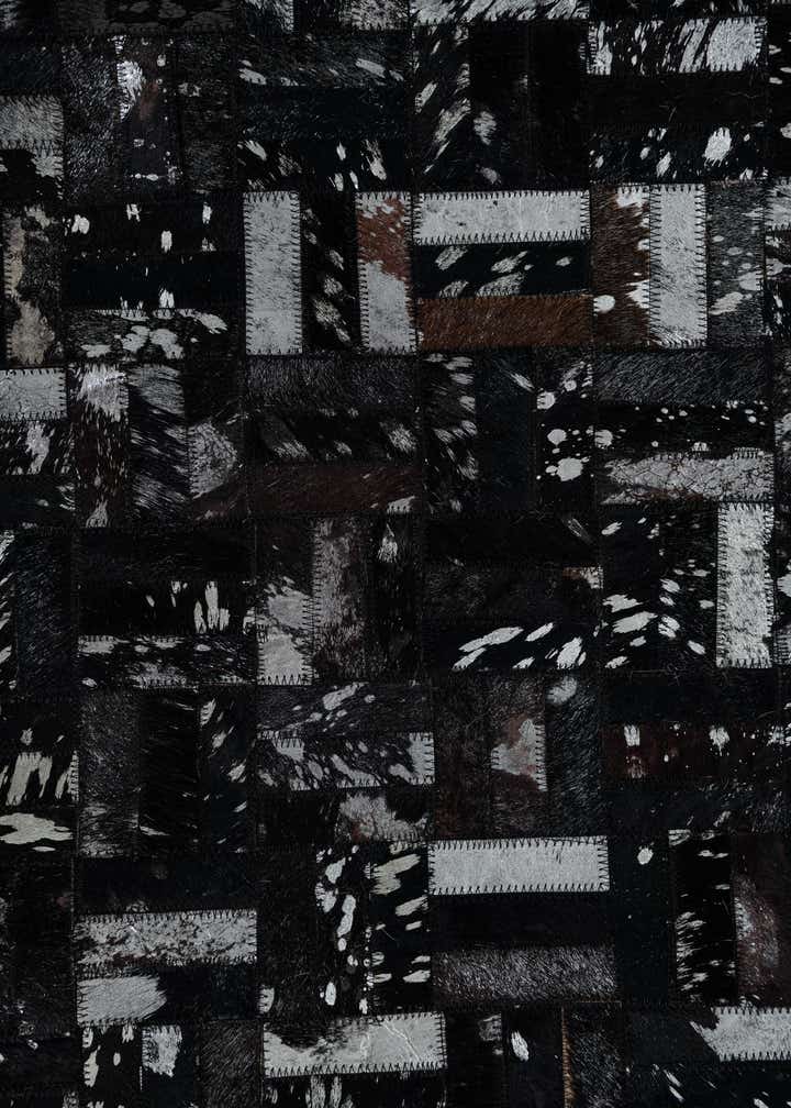 5' x 8' Cowhide Leather Rug