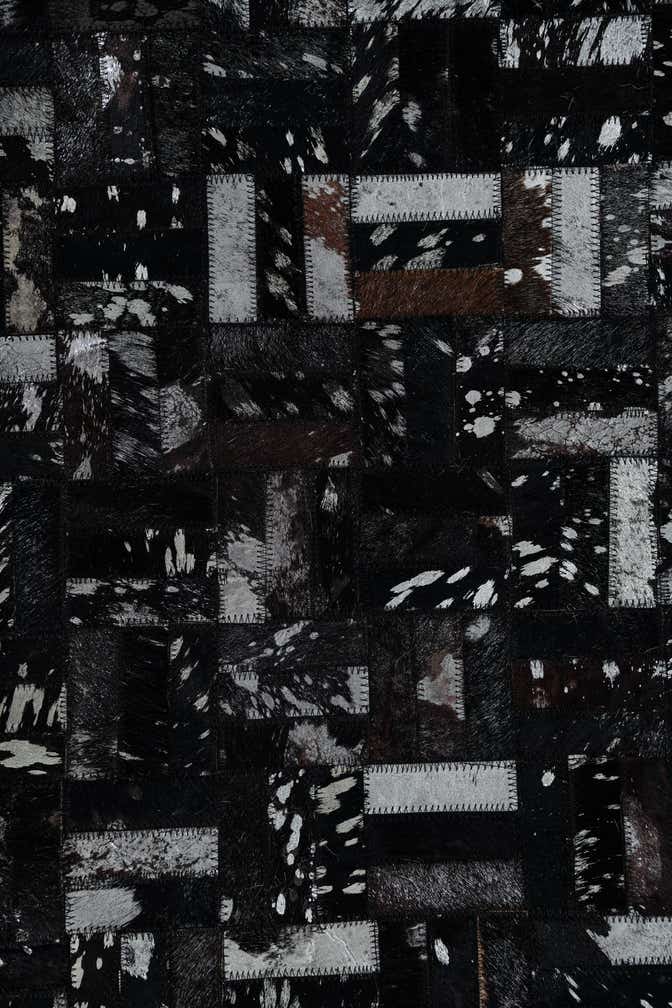 5' x 8' Cowhide Leather Rug