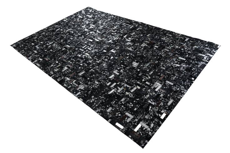 Detail image of 5' 1 x 8' Cowhide Leather Rug