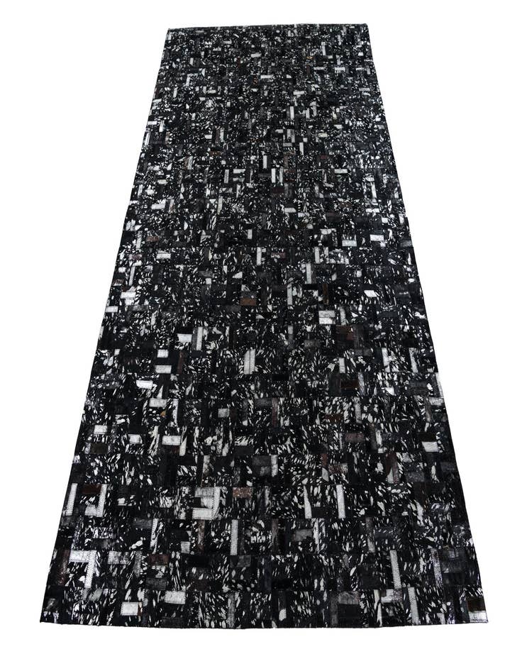 Detail image of 5' 1 x 8' Cowhide Leather Rug