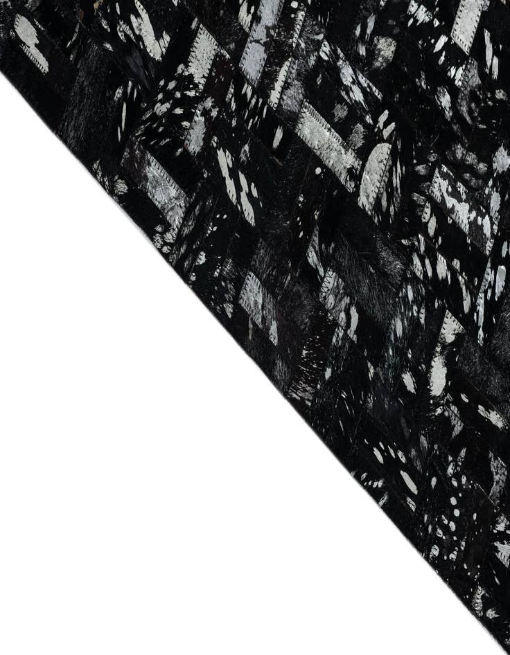 Detail image of 5' 1 x 8' Cowhide Leather Rug