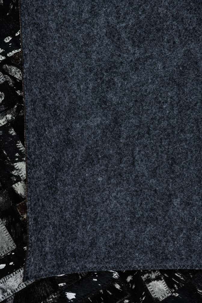 5' 1 x 8' Cowhide Leather Rug