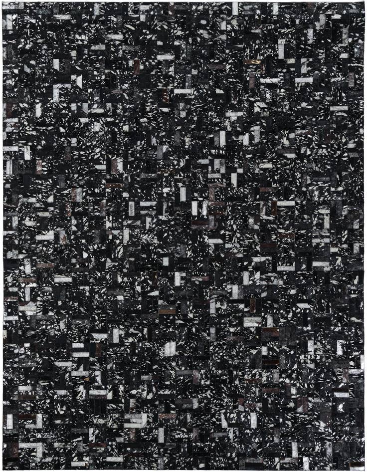 Detail image of 5' 1 x 8' Cowhide Leather Rug