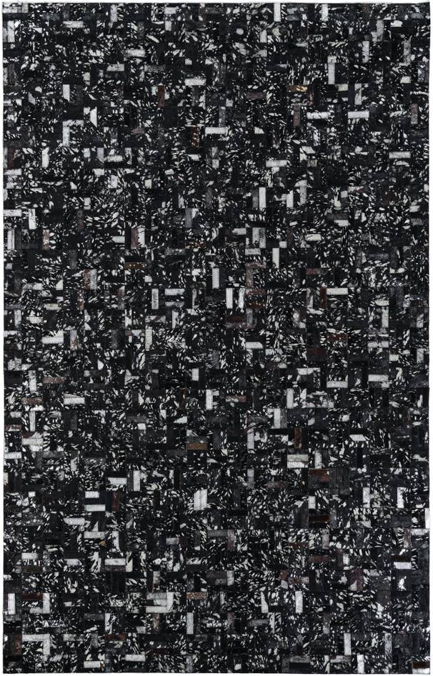 Detail image of 5' 1 x 8' Cowhide Leather Rug