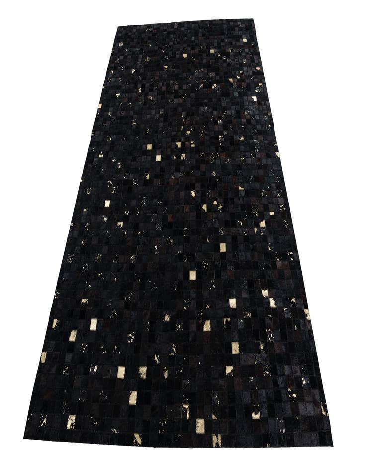 Detail image of 5' x 7' 10 Cowhide Leather Rug