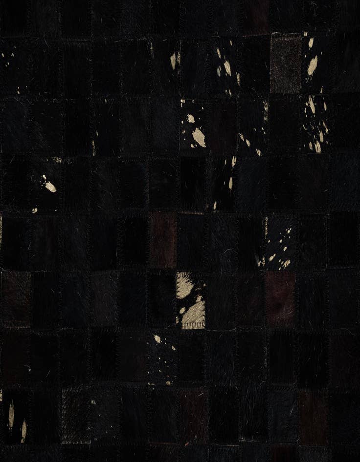 Detail image of 5' x 7' 10 Cowhide Leather Rug