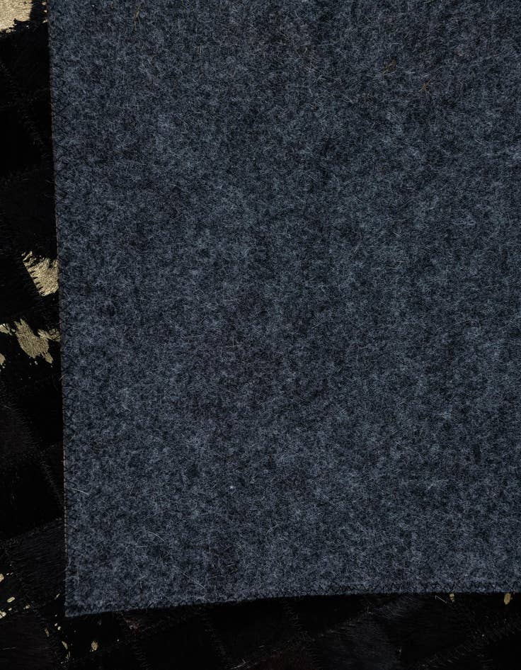 Detail image of 5' x 7' 10 Cowhide Leather Rug