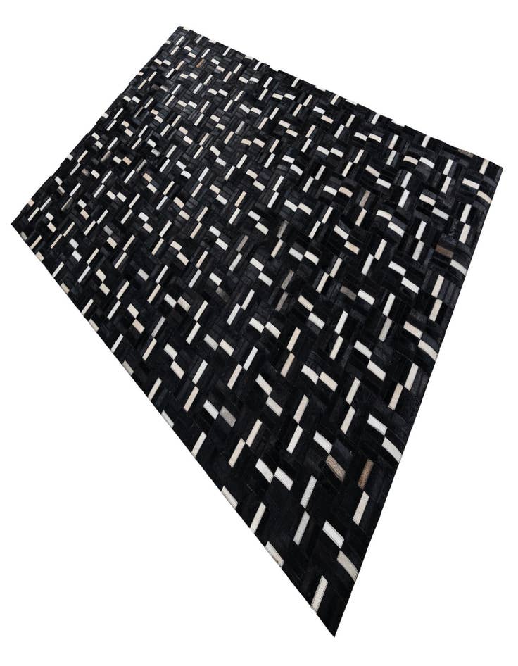 Detail image of 5' x 8' 2 Cowhide Leather Rug