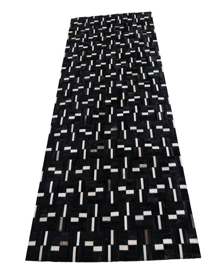 Detail image of 5' x 8' 2 Cowhide Leather Rug