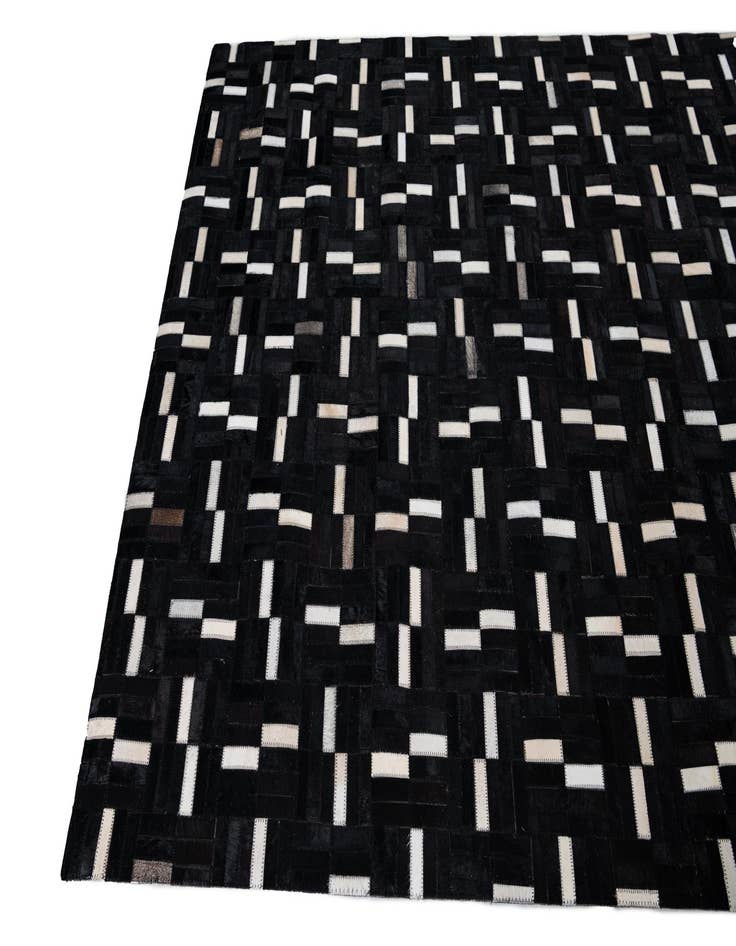 Detail image of 5' x 8' 2 Cowhide Leather Rug