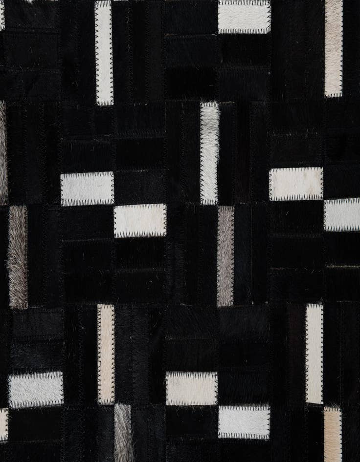 Detail image of 5' x 8' 2 Cowhide Leather Rug
