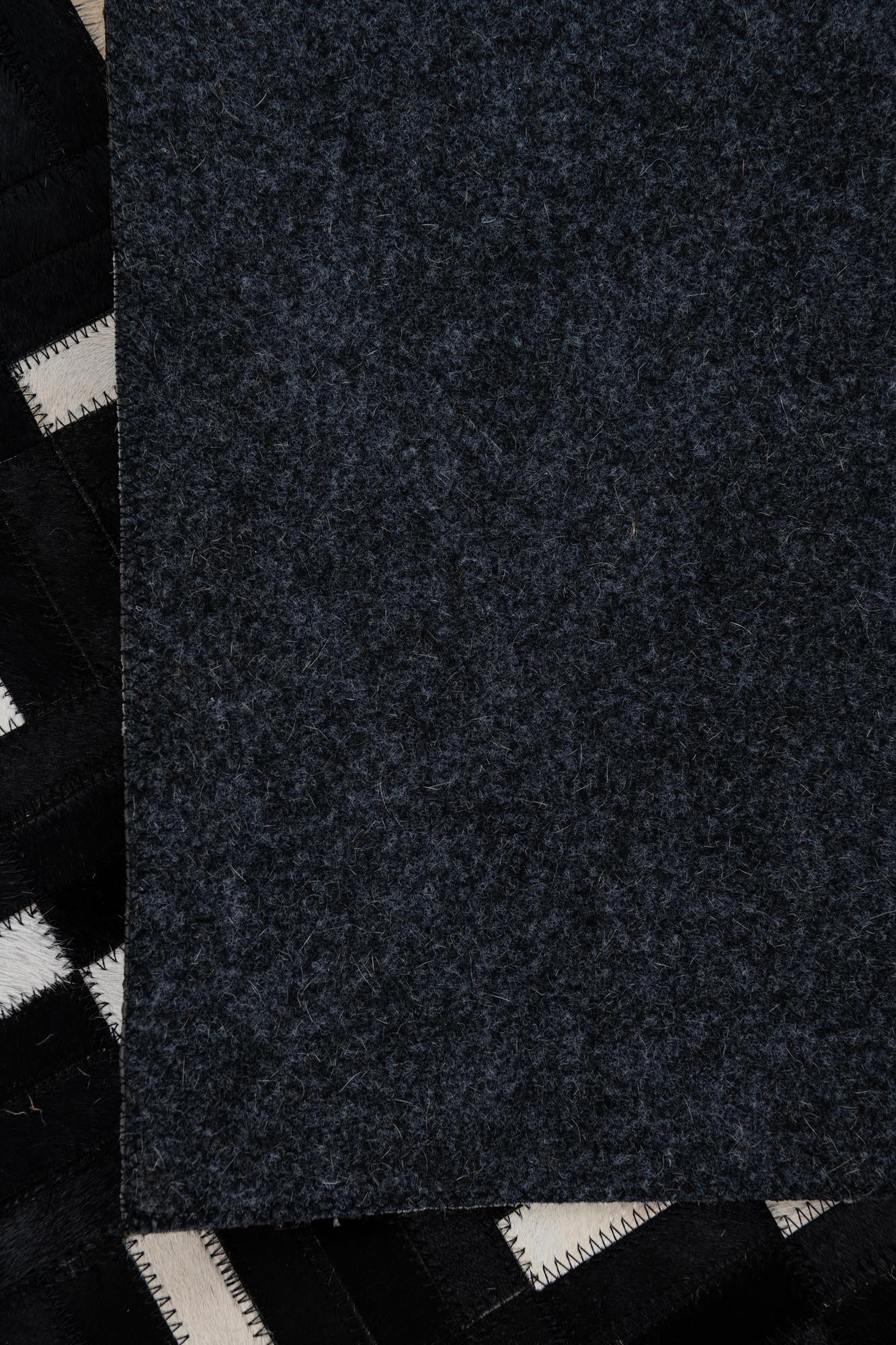 5' x 8' 2 Cowhide Leather Rug