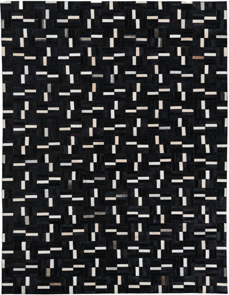 Detail image of 5' x 8' 2 Cowhide Leather Rug