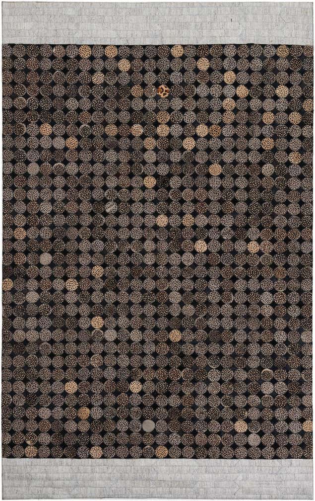 150cm x 245cm Cowhide Leather Teppich