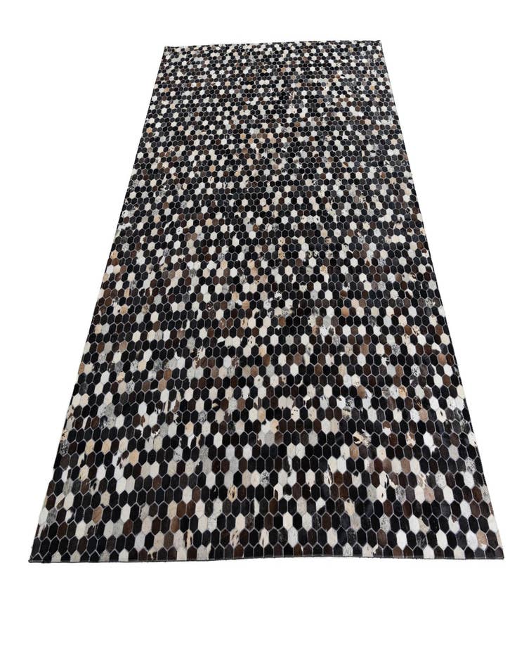 Detail image of 8' 1 x 10' 1 Cowhide Leather Rug