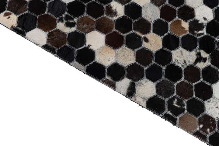 8' 1 x 10' 1 Cowhide Leather Rug