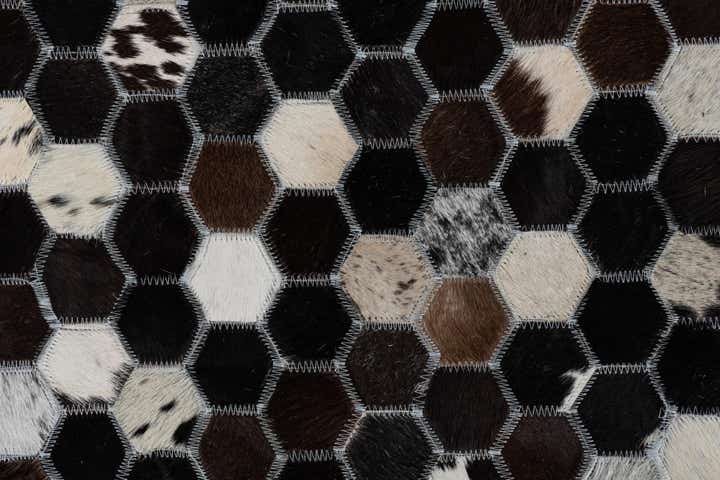 8' 1 x 10' 1 Cowhide Leather Rug