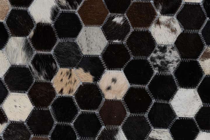 8' 1 x 10' 1 Cowhide Leather Rug