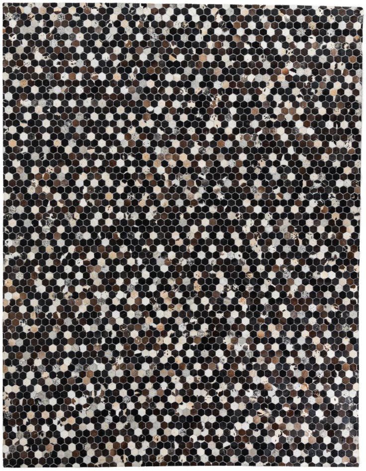 Detail image of 8' 1 x 10' 1 Cowhide Leather Rug