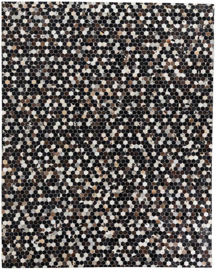 8' 1 x 10' 1 Cowhide Leather Rug
