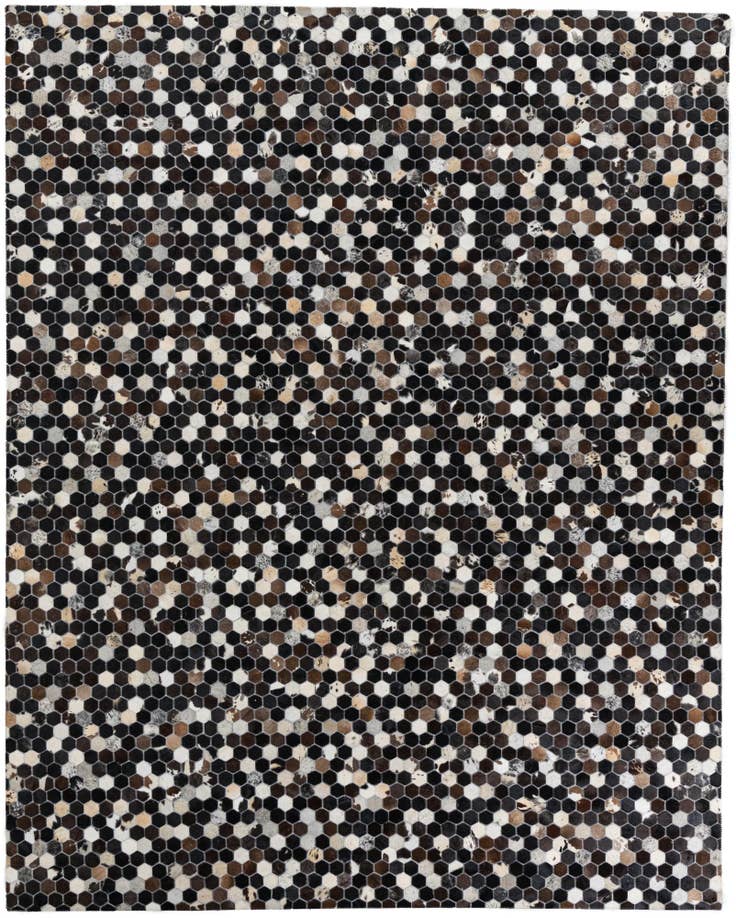 Detail image of 8' 1 x 10' 1 Cowhide Leather Rug