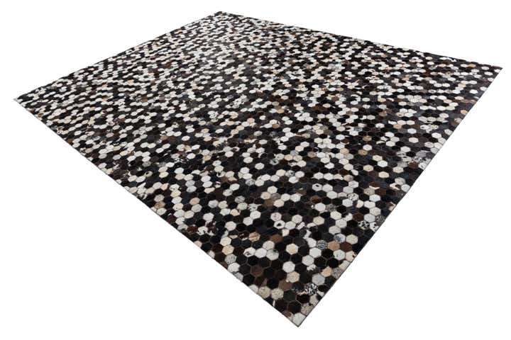 8' x 10' Cowhide Leather Rug
