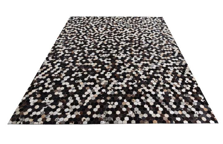 8' x 10' Cowhide Leather Rug