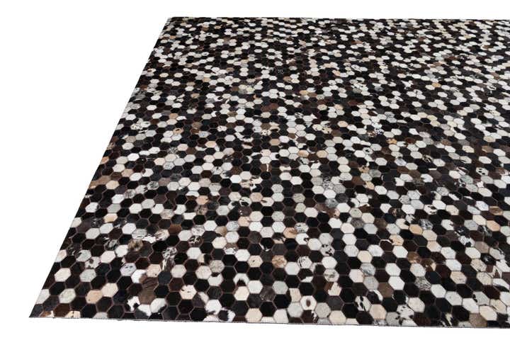 8' x 10' Cowhide Leather Rug