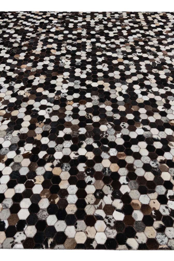 8' x 10' Cowhide Leather Rug