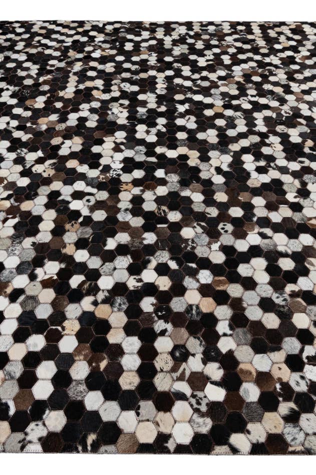 Detail image of 8' x 10' Cowhide Leather Rug