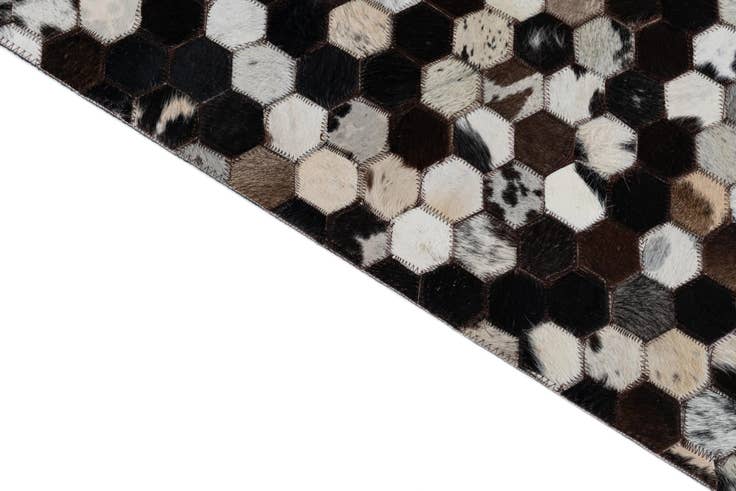 Detail image of 8' x 10' Cowhide Leather Rug
