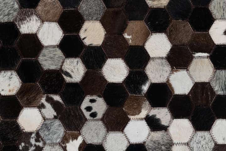 8' x 10' Cowhide Leather Rug