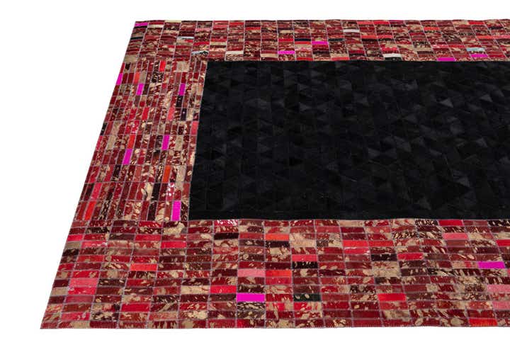 5' x 7' 10 Cowhide Leather Rug