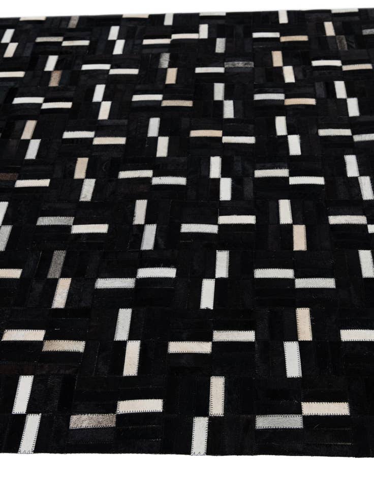 Detail image of 4' 9 x 8' 1 Cowhide Leather Rug