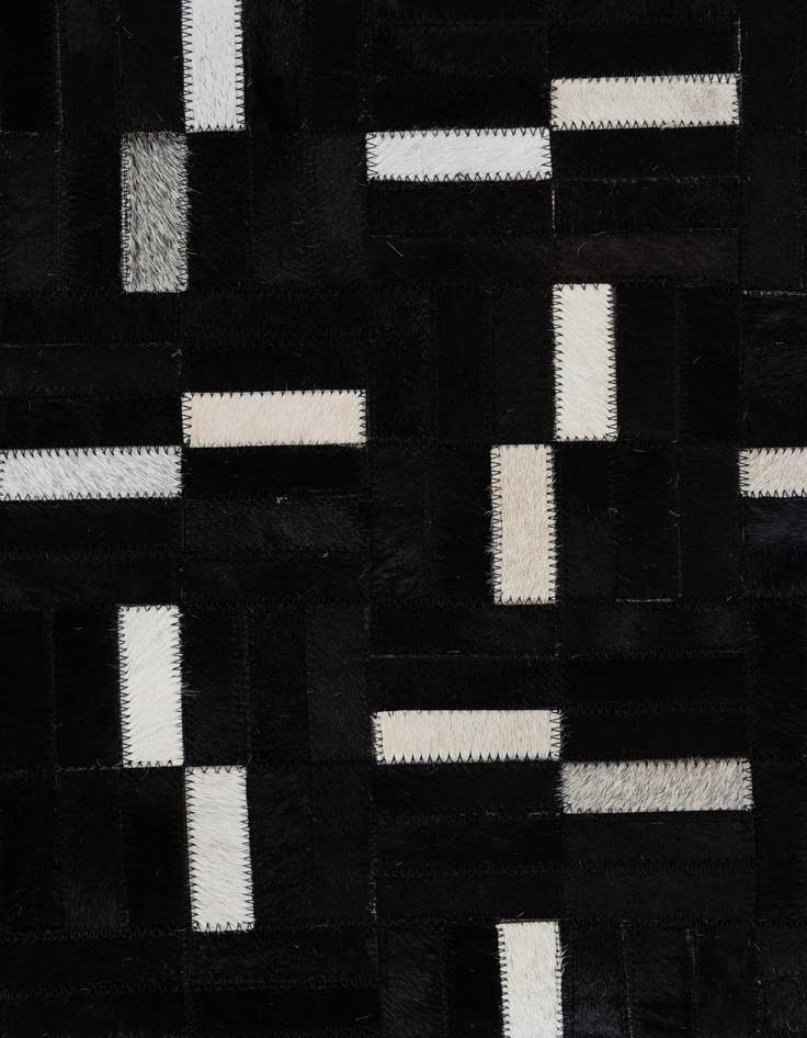 Detail image of 4' 9 x 8' 1 Cowhide Leather Rug