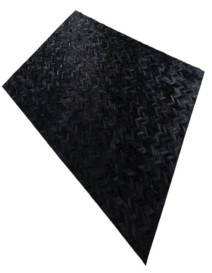 Detail image of 5' 2 x 8' Cowhide Leather Rug