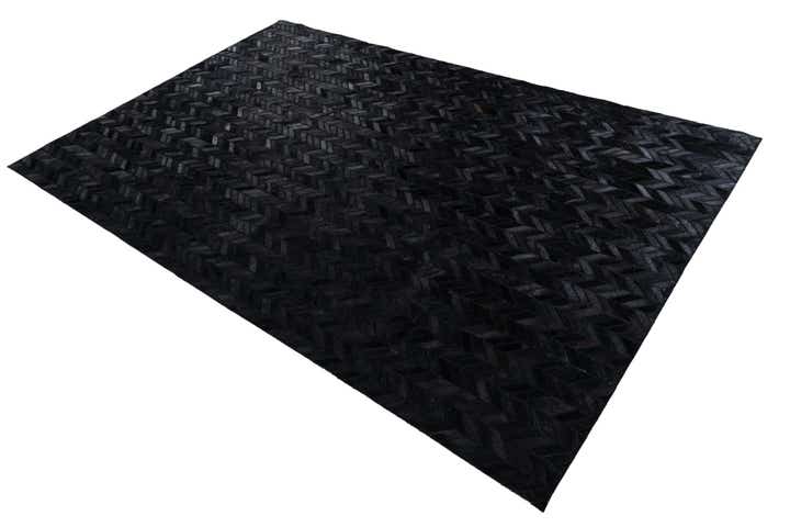5' 2 x 8' Cowhide Leather Rug