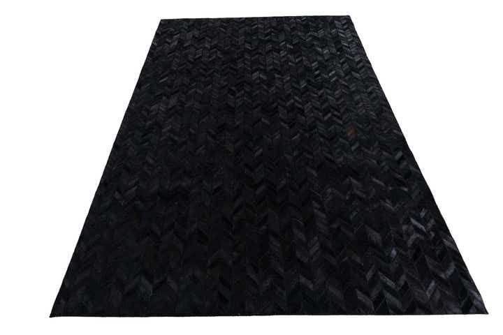 5' 2 x 8' Cowhide Leather Rug