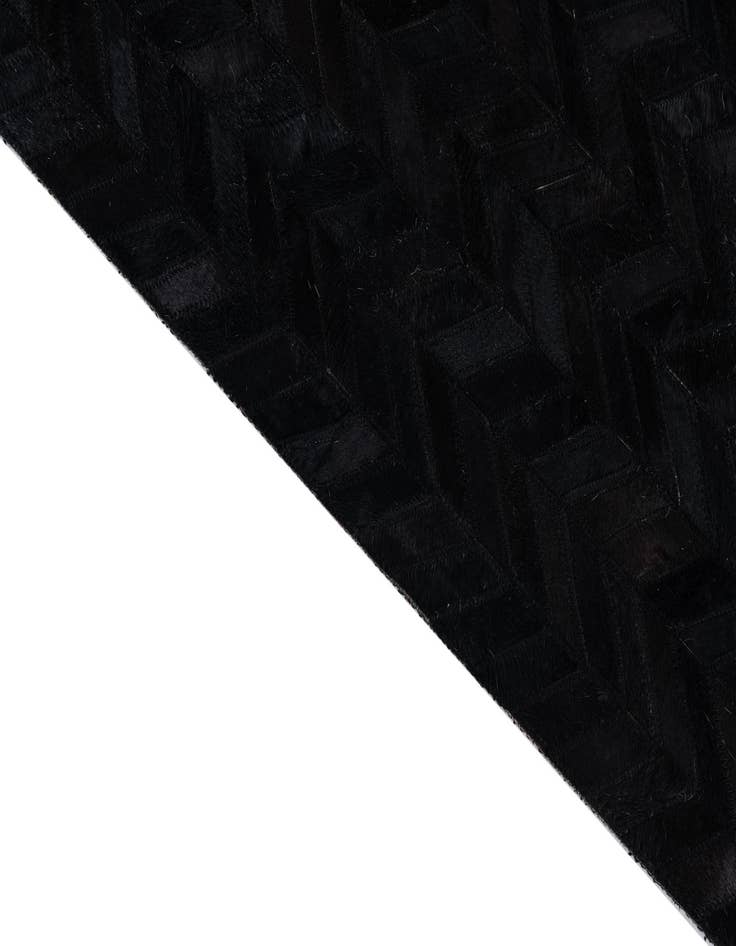 Detail image of 5' 2 x 8' Cowhide Leather Rug