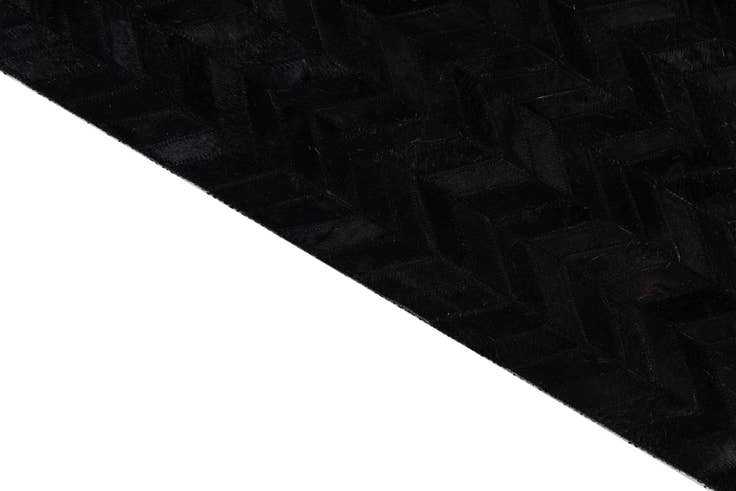 Detail image of 5' 2 x 8' Cowhide Leather Rug