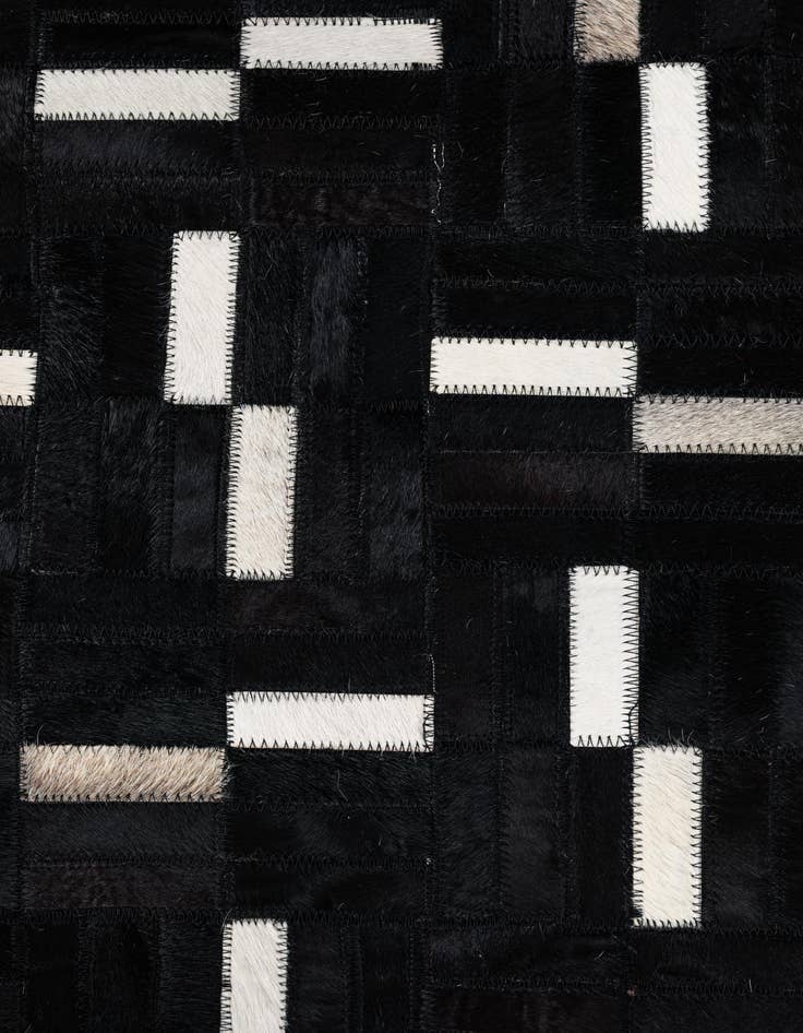 Detail image of 8' x 10' Cowhide Leather Rug