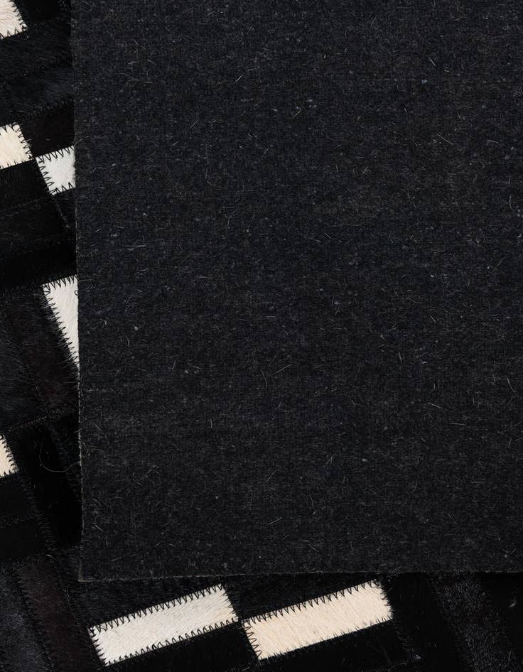 Detail image of 8' 1 x 10' Cowhide Leather Rug