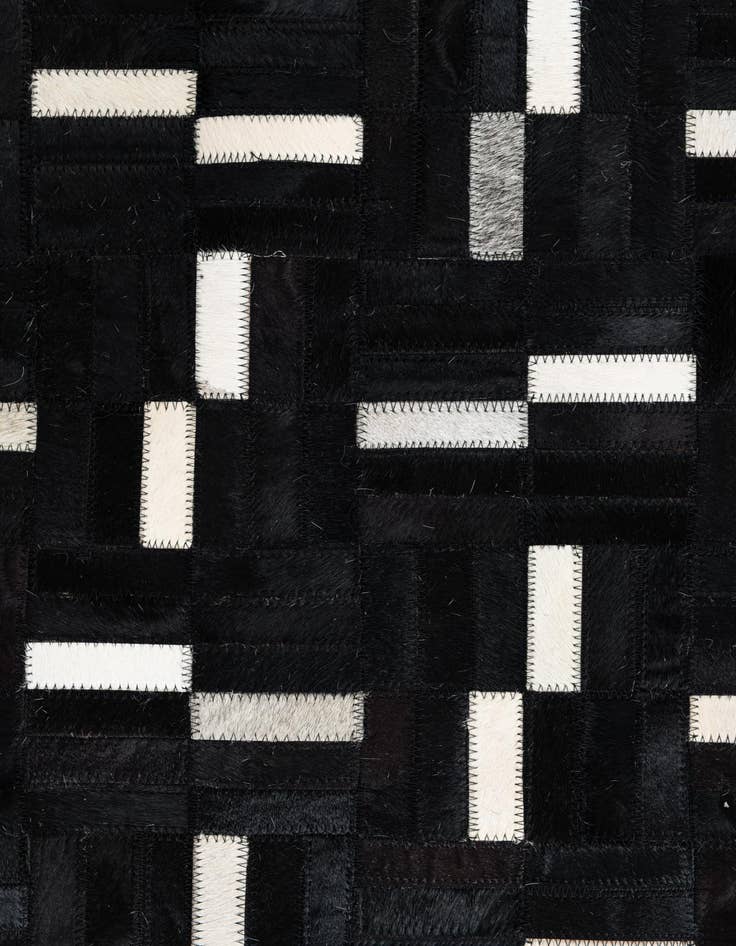 Detail image of 8' 2 x 10' 1 Cowhide Leather Rug