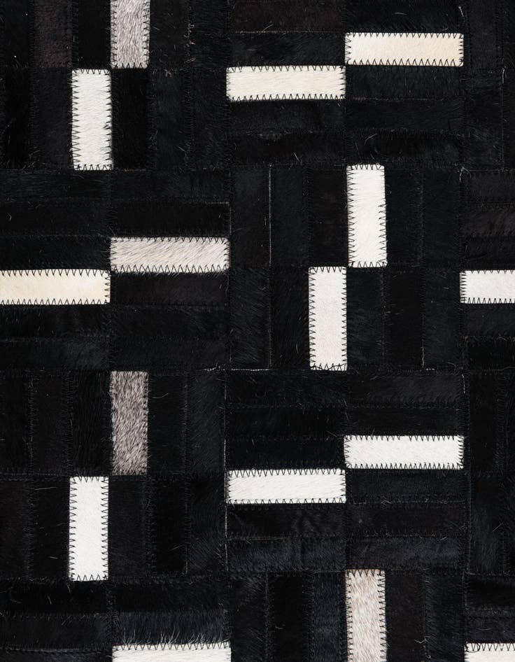 Detail image of 8' 2 x 10' 1 Cowhide Leather Rug