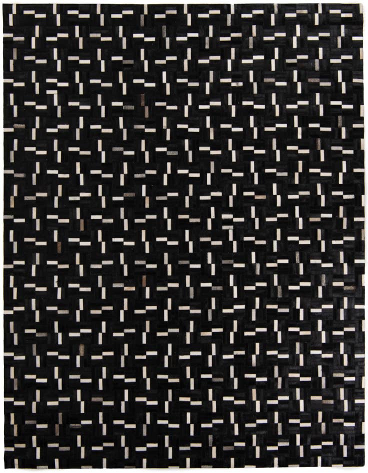 Detail image of 8' 2 x 10' 1 Cowhide Leather Rug