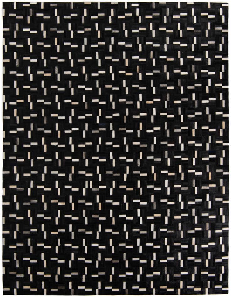 Detail image of 8' 1 x 10' Cowhide Leather Rug
