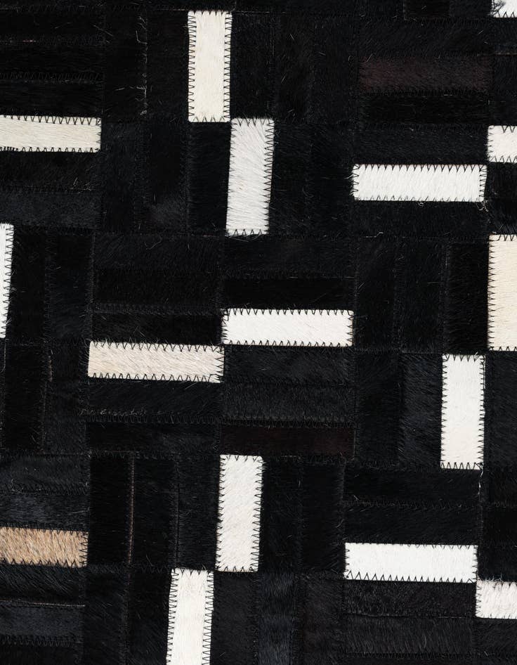 Detail image of 8' x 9' 10 Cowhide Leather Rug