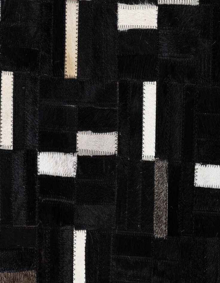 Detail image of 8' x 9' 10 Cowhide Leather Rug