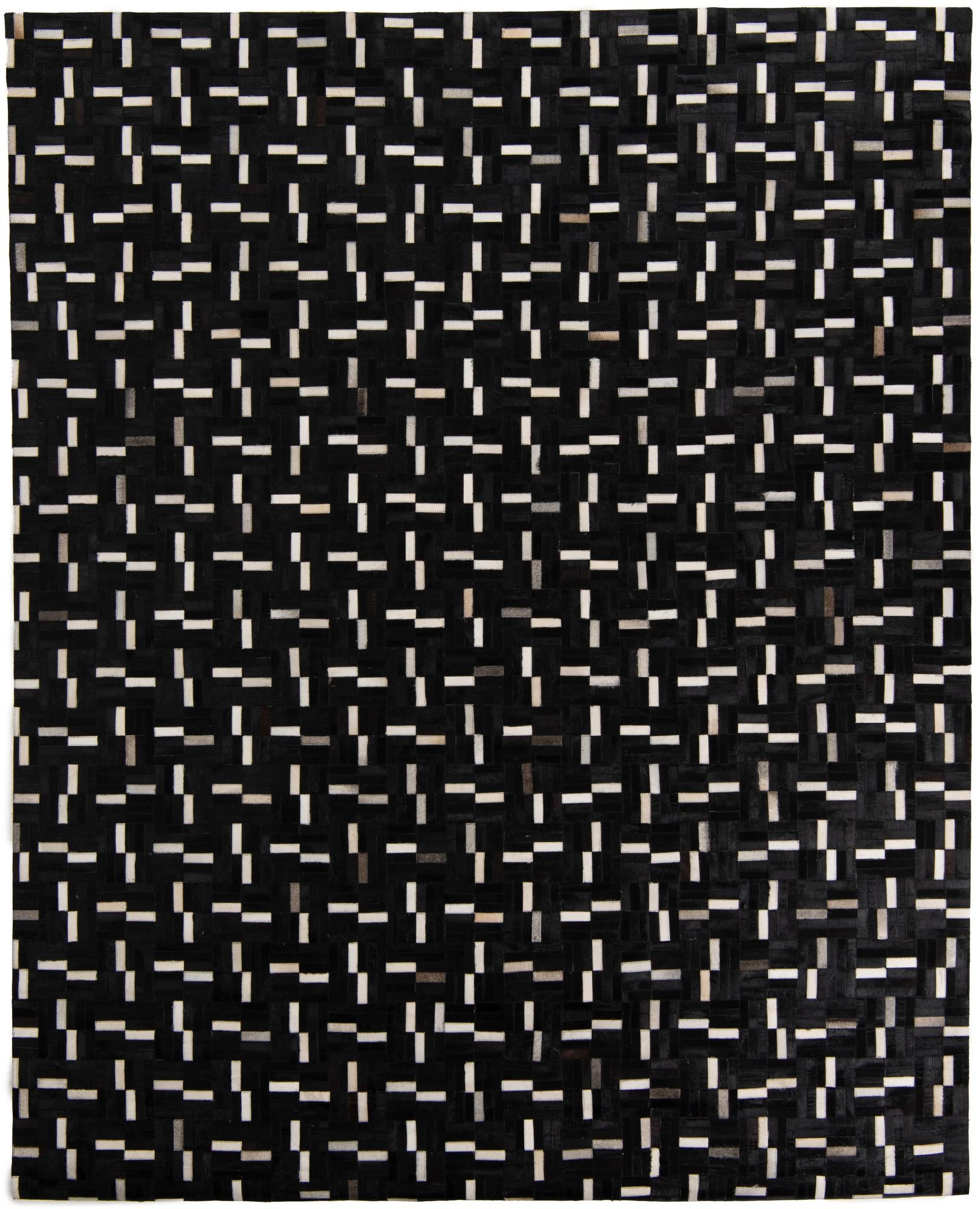 8' x 9' 10 Cowhide Leather Rug